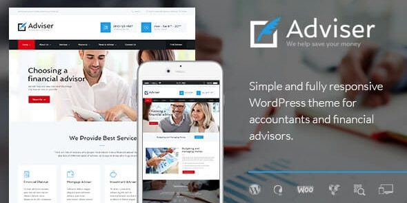Adviser - A Modern Finance & Accounting WordPress Theme