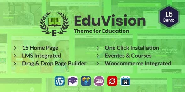 Eduvision - Online Course Multipurpose Education WordPress Theme