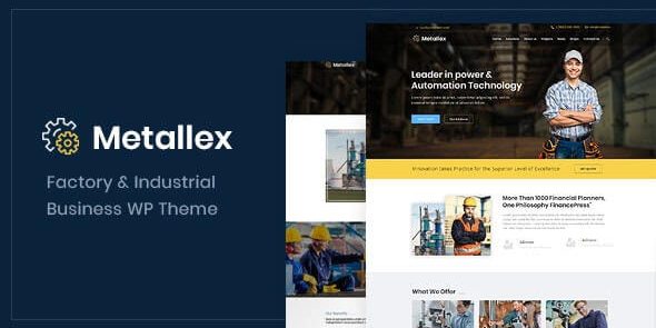 Metallex - Industrial And Engineering WordPress Theme