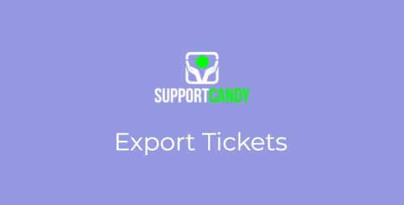 SupportCandy Export Ticket