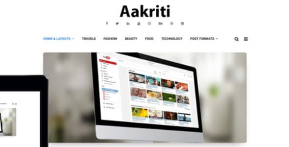 Aakriti Personal Blog Pro - WP OnlineSupport
