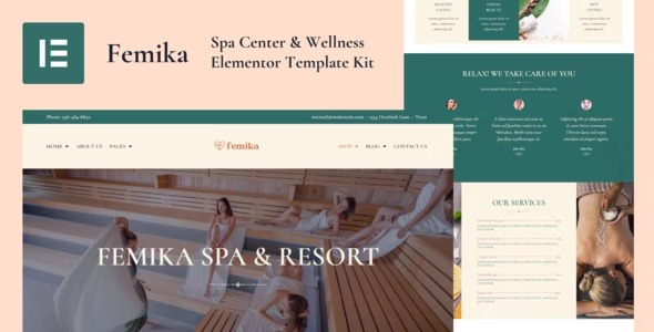 Femika - Spa Center & Wellness Elementor Template Kit