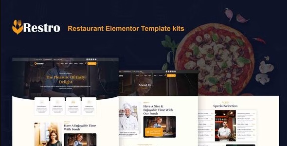 Restro - Restaurant Elementor Pro Template Kit