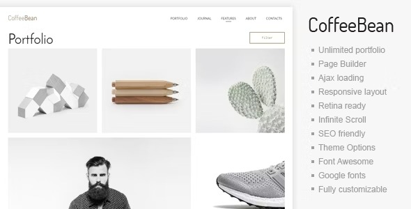 CoffeeBean - Easy & Simple Portfolio for Freelancers