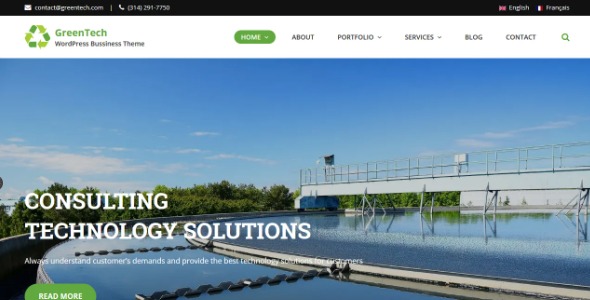 GretaThemes GreenTech - Ecology WordPress Theme