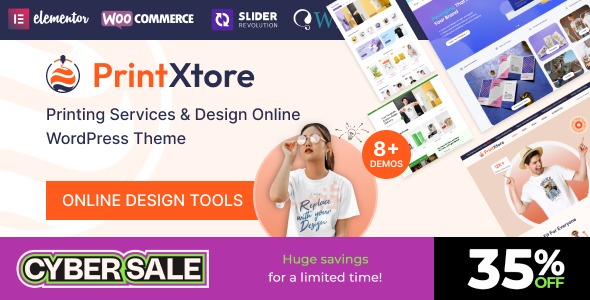 PrintXtore - Printing Services & Design Online WordPress WooCommerce Theme