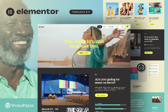 Evan - Life & Business Coach Elementor Pro Template Kits